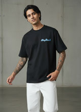 Shihtzu Dog Oversized Black T-Shirt
