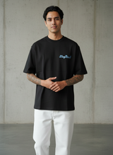 American Dog Oversized Black T-Shirt