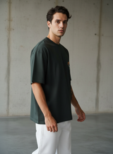 Stay Real Robot Oversized Green T-Shirt