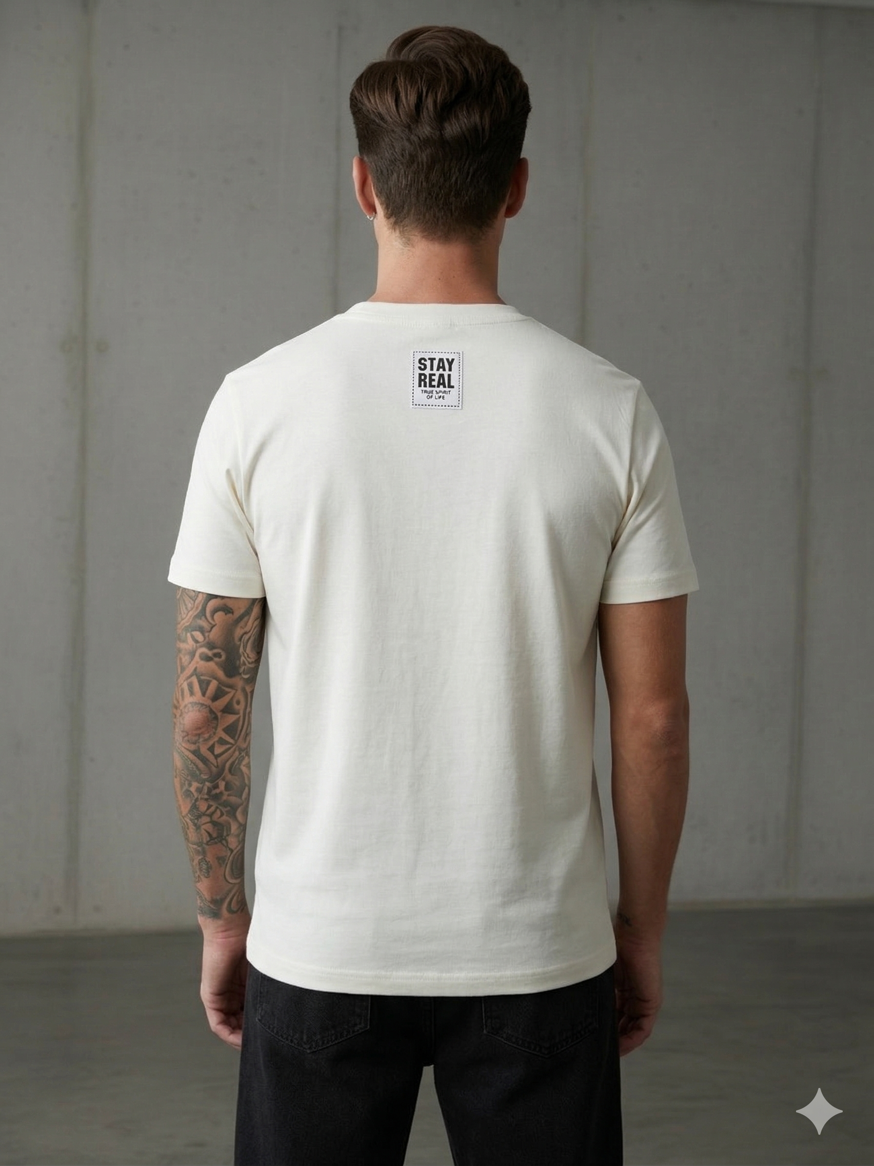 SR Musical Regular Fit White T-Shirt