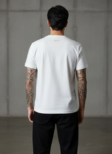 SR Denim Regular Fit White T-Shirt