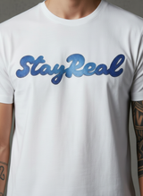SR Denim Regular Fit White T-Shirt