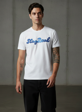 SR Denim Regular Fit White T-Shirt