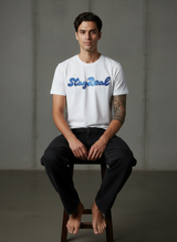 SR Denim Regular Fit White T-Shirt