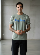SR Denim Regular Fit Green T-Shirt