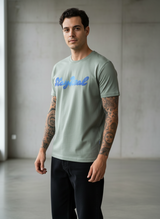 SR Denim Regular Fit Green T-Shirt
