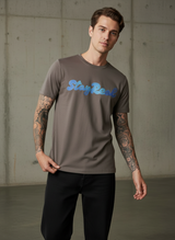 SR Denim Regular Fit Brown T-Shirt