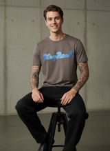 SR Denim Regular Fit Brown T-Shirt