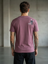 Tie Print Regular Fit Pink T-Shirt