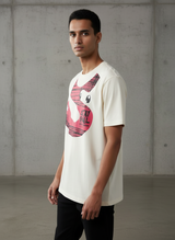 S with an Eye Regular Fit Ivory White T-Shirt