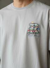 The Social Network Oversized Beige T-Shirt