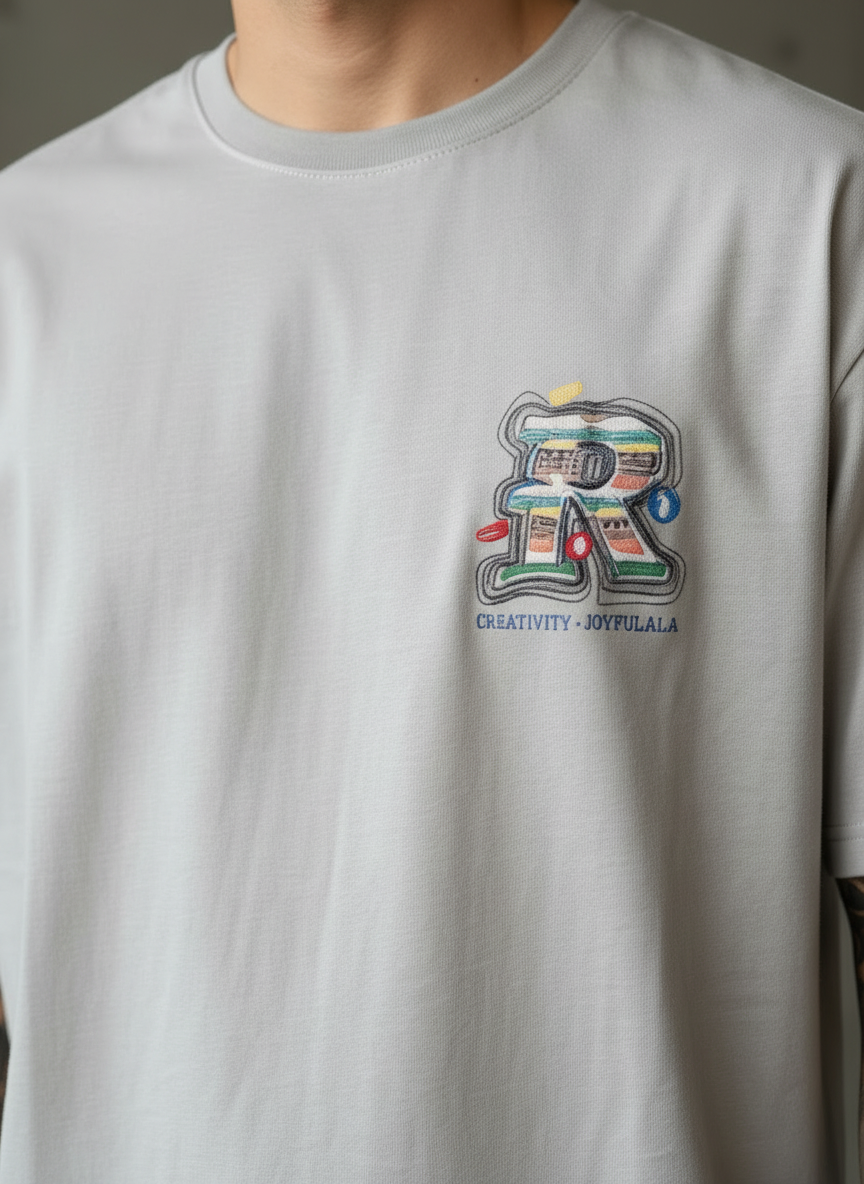 The Social Network Oversized Beige T-Shirt