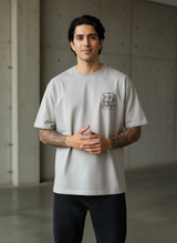 The Social Network Oversized Beige T-Shirt