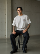 The Social Network Oversized Beige T-Shirt