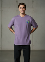 Beer Bottle Oversized Purple T-Shirt