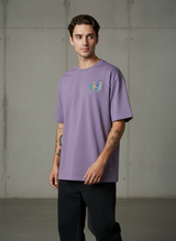 Beer Bottle Oversized Purple T-Shirt