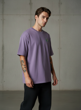 Beer Bottle Oversized Purple T-Shirt