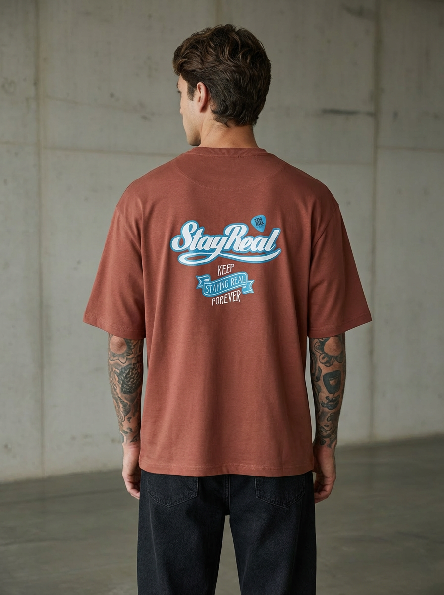 Real Forever Oversized Rust T-Shirt