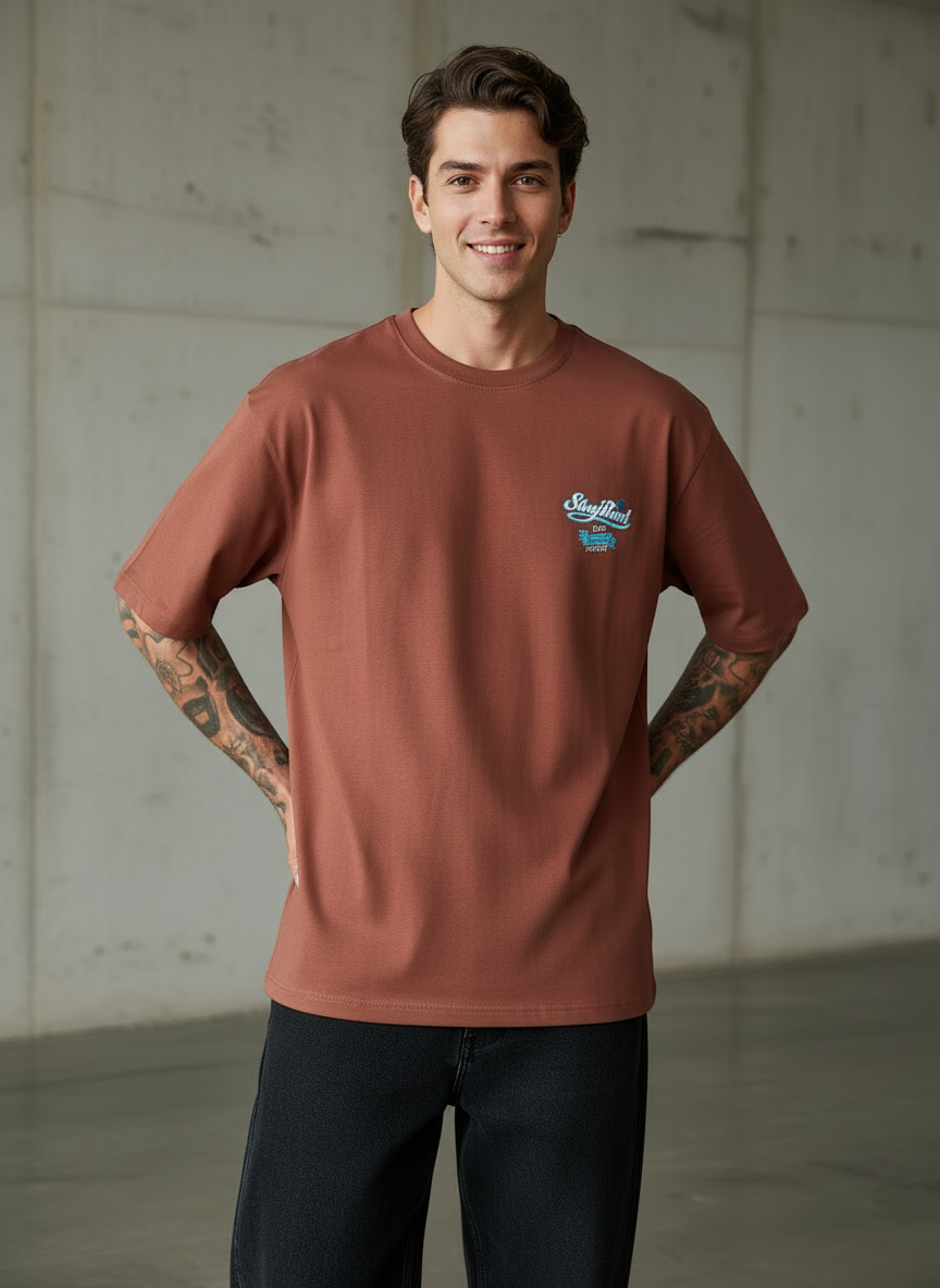 Real Forever Oversized Rust T-Shirt