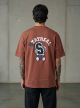 Logo Roll Oversized Rust T-Shirt