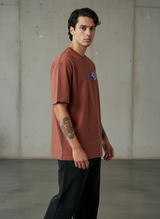 Logo Roll Oversized Rust T-Shirt