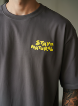 Stay Natural Oversized Brown T-shirt