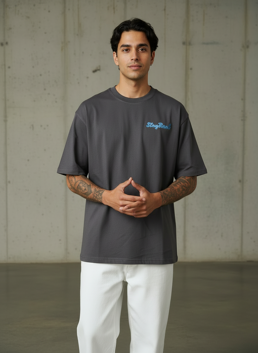 American Dog Oversized Brown T-shirt