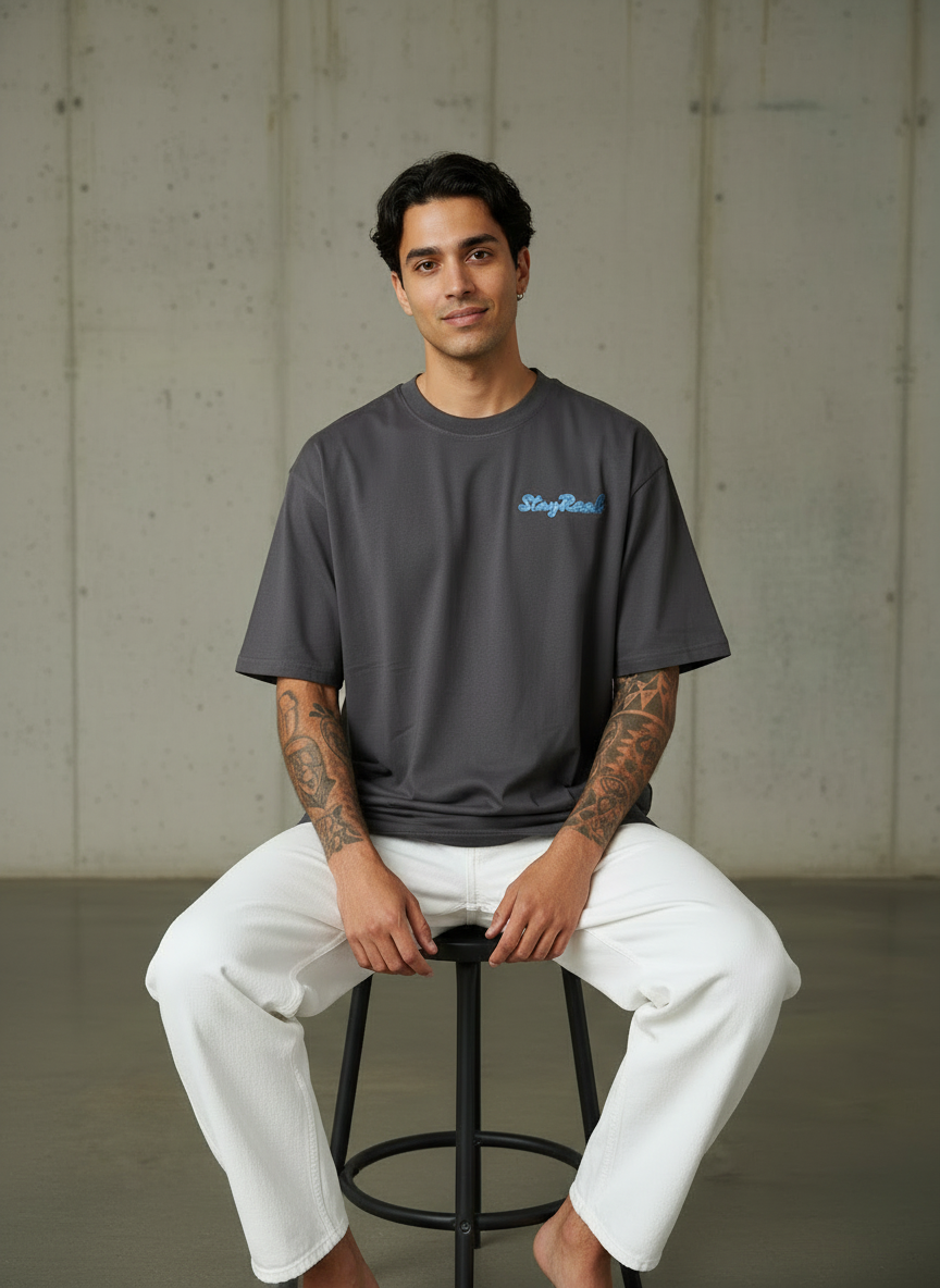 American Dog Oversized Brown T-shirt