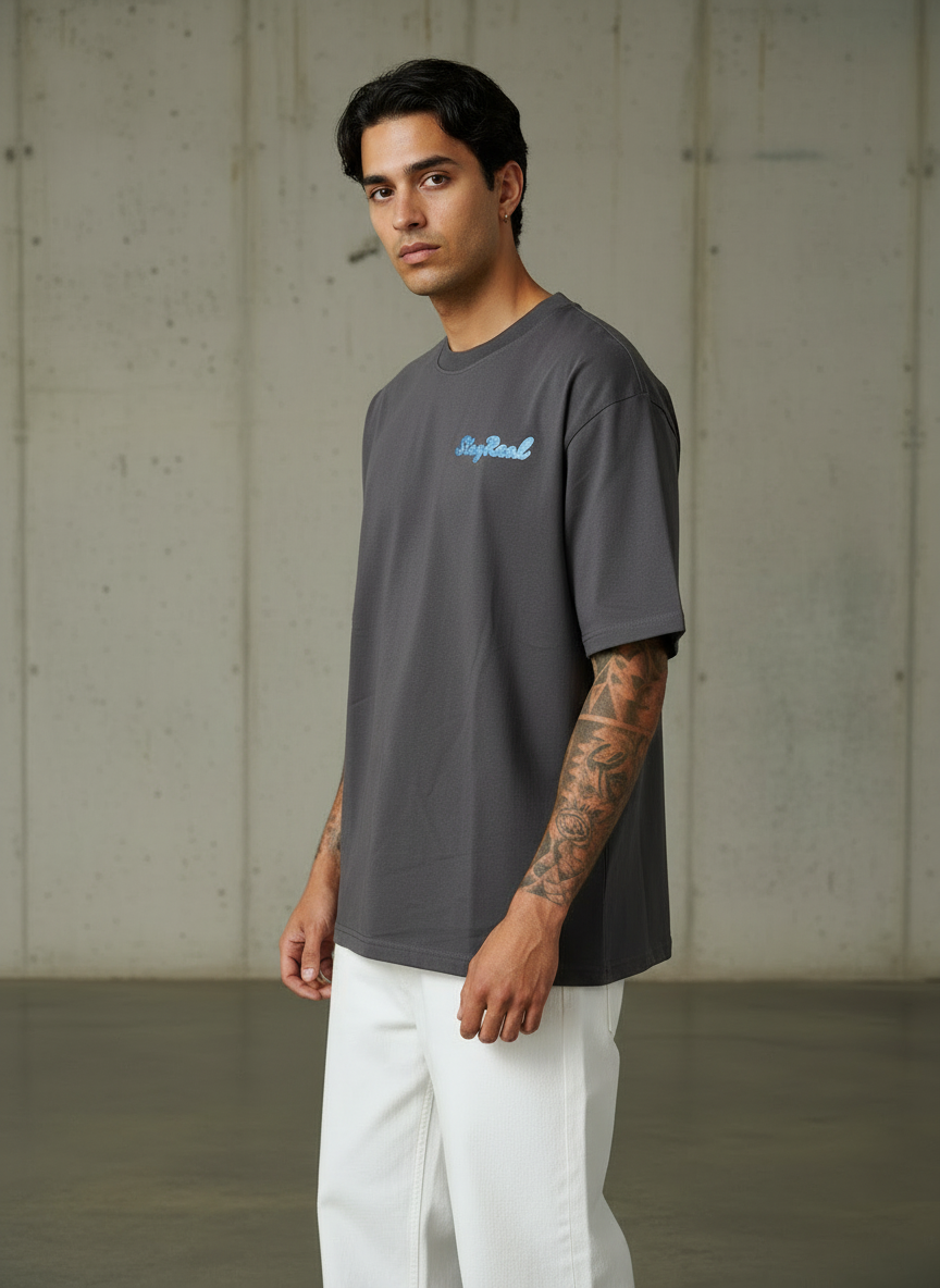 American Dog Oversized Brown T-shirt