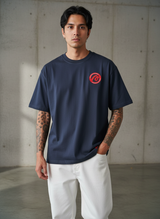 Plan A Oversized Navy Blue T-Shirt