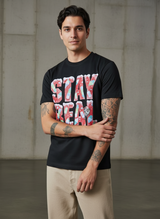 SR Candies Regular Fit Black T-Shirt