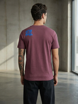 S with an Eye Regular Fit Maroon T-Shirt