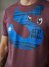 S with an Eye Regular Fit Maroon T-Shirt