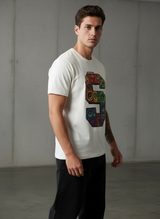 SR Musical Regular Fit White T-Shirt