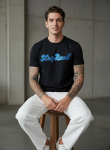 SR Denim Regular Fit Black T-Shirt