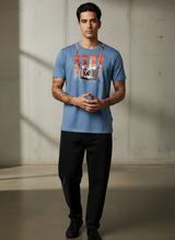 Stay Cam Regular Fit Blue T-Shirt