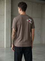 Stay Real Dream Regular Fit Brown T-Shirt