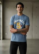 Kitten with S Regular Fit Blue T-Shirt