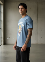 Kitten with S Regular Fit Blue T-Shirt