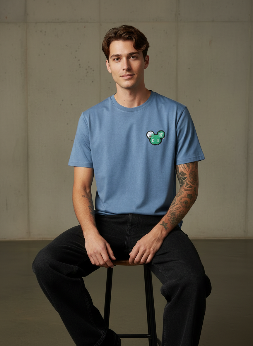 Teddy Regular Fit Blue T-Shirt