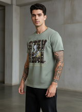 SR True Spirit Regular Fit Pistachio Green T-Shirt