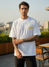 Stay Natural Oversized White T-Shirt