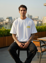Stay Natural Oversized White T-Shirt