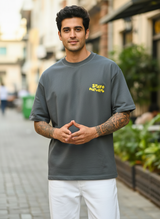 Stay Natural Oversized Dark Green T-Shirt