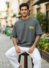 Stay Natural Oversized Dark Green T-Shirt