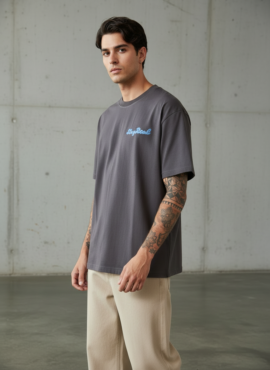 Shihtzu Dog Oversized Brown T-Shirt