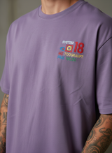 Be Together Oversized Purple T-Shirt