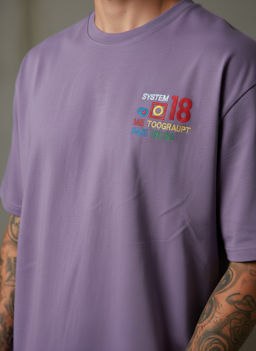 Be Together Oversized Purple T-Shirt