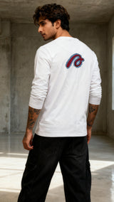 Future White Regular Full Sleeves T-Shirt